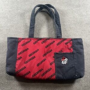University Of‎ Georgia Bulldogs Handbag Purse UGA Embroidered Red Black NCAA